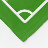 Groot voetbalveld / Football Pitch Fleece Blanket Deken (Hoek)