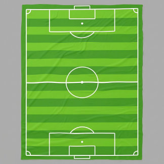 Groot Voetbalveld / Voetbalveld Vliesdeken Fleece Deken