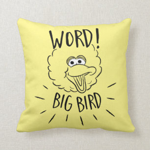 Groot Vogel Skate Logo - Woord! Big Bird Kussen