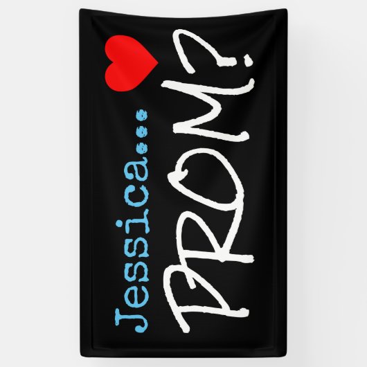 Groot voorstel - Gepersonaliseerd Prom - banner -t (Verticaal)