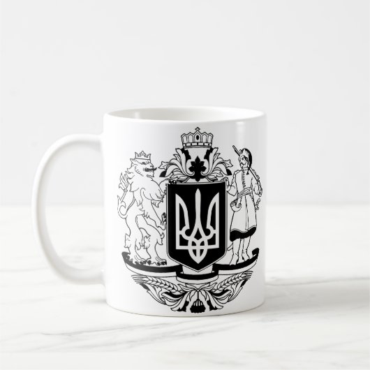 Groot wapen van Oekraïne Koffiemok (Links)