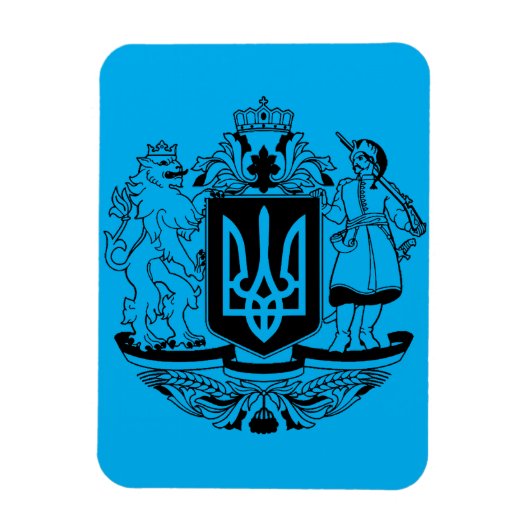 Groot wapen van Oekraïne Magneet (Verticaal)