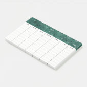 Groot wekelijks schema Post It Notes (Schuin)