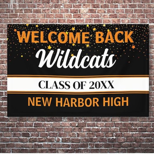 Groot welkom terug klasse reünie banner