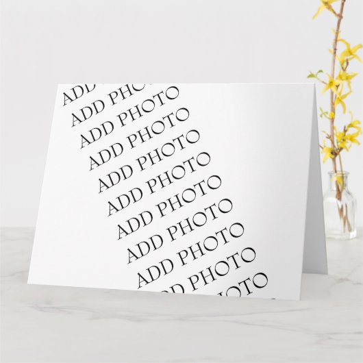 Groot Wenskaart van 8,5 x 11 inch, eigen Creëer Kaart (Gele Bloem)