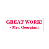 "GROOT WERK!" Rubberstempel voor toewijzing Zelfinktende Stempel (Design)