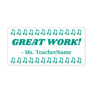 "GROOT WERK!" Rubberstempel voor toewijzing Zelfinktende Stempel