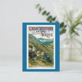 groot Western treinreisposter Briefkaart (Staand voorkant)