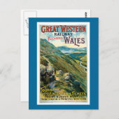 groot Western treinreisposter Briefkaart (Voorkant / Achterkant)