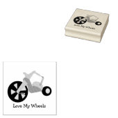 Groot wiel grote tijd rubberstempel (Gestempeld)