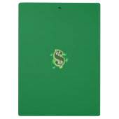 Groot wint gelukkige loterij krabben klembord (Achterkant)