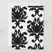 groot, wit en zwart, moedig design kaart (Achterkant)