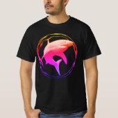 Groot wit haai grafisch ontwerp t-shirt (Voorkant)