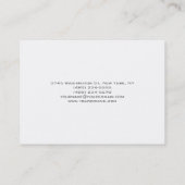 Groot wit, professioneel Visitekaartje (Achterkant)