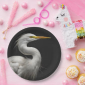 Groot wit zilveren zilveren portret II Papieren Bordje (Feest)