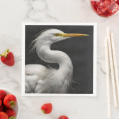 Groot wit zilveren zilveren portret II Servet (Insitu)