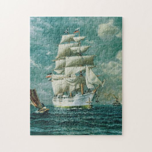  groot witzeilschip (1895) legpuzzel (Verticaal)