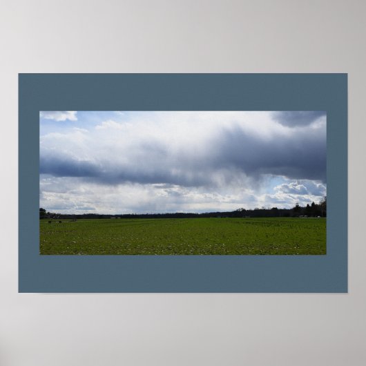 Groot wolkenlandschap Poster (Voorkant)