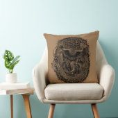 Groot worpkussen met slapende egel kussen (Stoel)