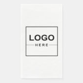 Groot Zakelijk Logo Modern Wit Servet (Voorkant)