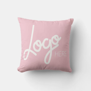 Groot Zakelijk Logo Promotioneel Merk Roze Kussen