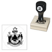 Groot zegel van de staat Maine | Rubberstempel (Gestempeld)