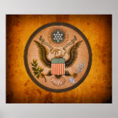  Groot ZEGEL van de Verenigde Staten 1890 Poster (Voorkant)