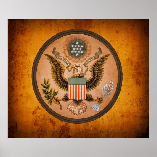  Groot ZEGEL van de Verenigde Staten 1890 Poster (Voorkant)