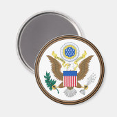 Groot zegel van de Verenigde Staten Magneet (Voorkant / Achterkant)