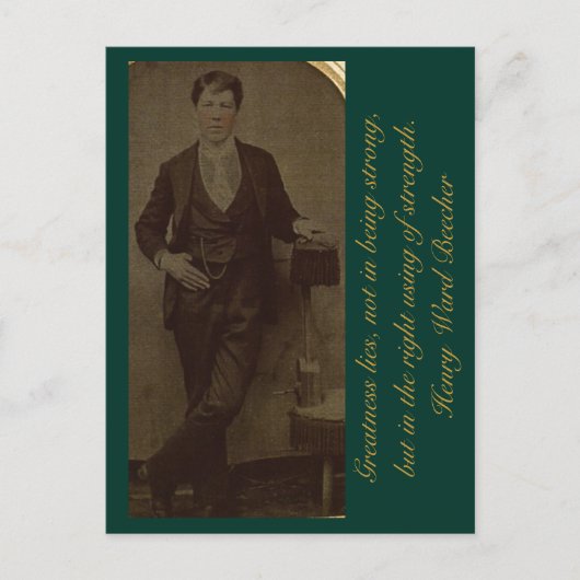 Groot zijn ligt, niet in sterk zijn... briefkaart (Voorkant)