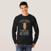 Groot zus worden zwangerschapsaankondiging Giraffe T-shirt (Voorkant volledig)