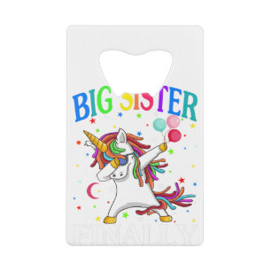 Groot Zusje Eindelijk Eenhoorn Shirt - Eenhoorn sh Creditkaart Flessenopener