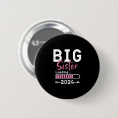 Groot zusje laden 2024 gepromoveerd naar groot zus ronde button 5,7 cm (Voorkant /achterkant)