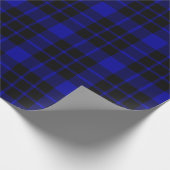 Groot zwart en blauw geplakt omslagpapier cadeaupapier (Hoek)