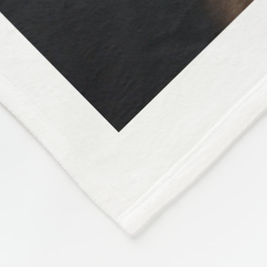 Groot, zwart, fleece deken met Goldendoodle (Hoek)