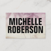 Groot zwart lettertype visitekaartje (Voorkant)