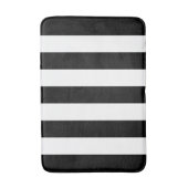 Groot zwart of wit - verticaal Striptiepatroon Badmat (Voorkant Verticaal)