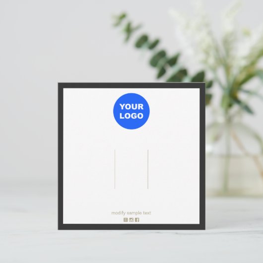 Groot, zwart, rand hairclip met rand Logo toevoege Kaart (Staand voorkant)