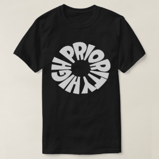 Groot zwart T-Shirt met hoge prioriteit