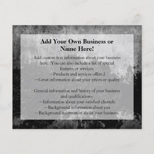 Groot zwart verf - Faux - Eindig ontwerp Flyer (Voorkant)