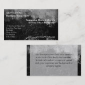 Groot zwart verf - Faux - Eindig ontwerp Visitekaartje (Voorkant / Achterkant)