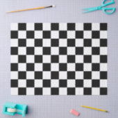 Groot zwart-wit gecontroleerd tissuepapier (Craft)