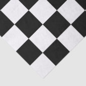 Groot zwart-wit gecontroleerd tissuepapier (Detail)