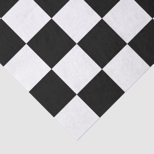 Groot zwart-wit gecontroleerd tissuepapier (Detail)