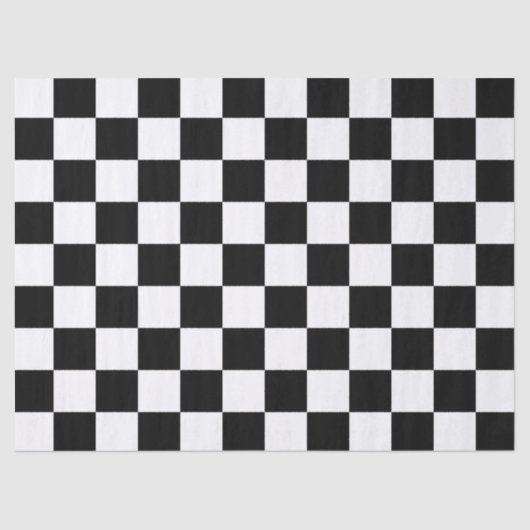 Groot zwart-wit gecontroleerd tissuepapier (Voorkant)