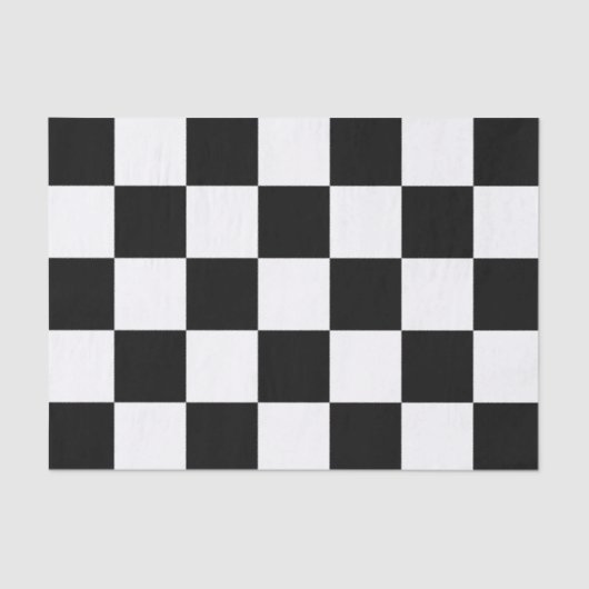 Groot zwart-wit gecontroleerd tissuepapier (Voorkant)