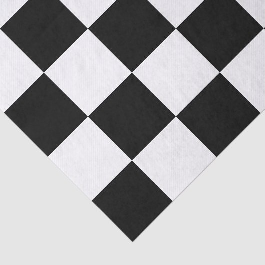 Groot zwart-wit gecontroleerd tissuepapier (Detail)