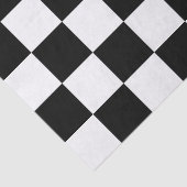 Groot zwart-wit gecontroleerd tissuepapier (Detail)