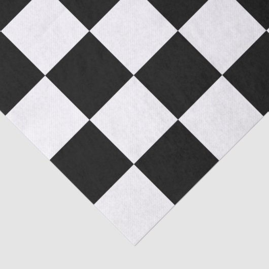 Groot zwart-wit gecontroleerd tissuepapier (Detail)