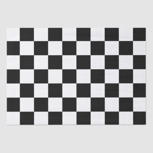 Groot zwart-wit gecontroleerd tissuepapier (Voorkant)